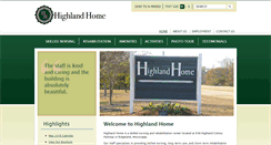 Desktop Screenshot of highlandhomenursing.com